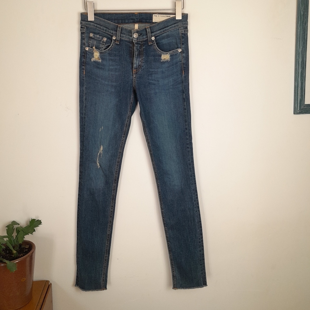 💥 EUC Rag & Bone Dark Wash Skinny Jeans